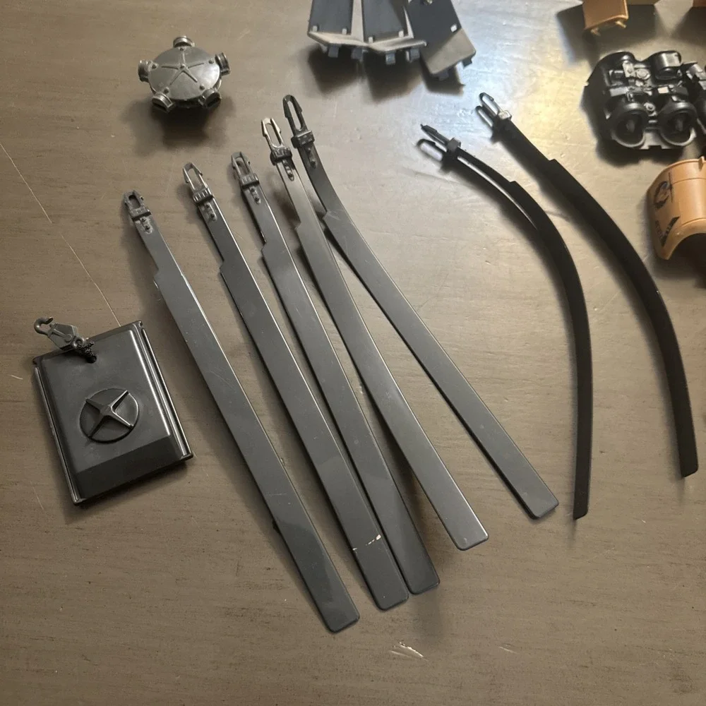 Vintage GI Joe 1986 Tomahawk Helicopter Parts Blades Seats Guns Wings